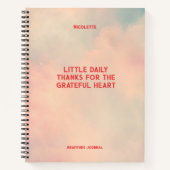 Dankbaarheid aangepaste manifestatie notitieboek (Voorkant)