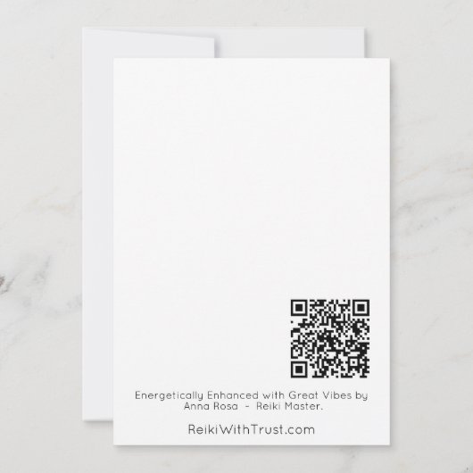 *~ Dankbaarheid AP99 BEDANKT Opmerking Kaart (Achterkant)