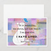 Dankbaarheid Art Kaart Notitiekaartje (Voorkant / Achterkant)