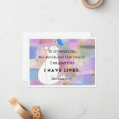 Dankbaarheid Art Kaart Notitiekaartje (Voorkant / Achterkant in situ)