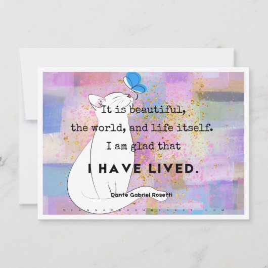 Dankbaarheid Art Kaart Notitiekaartje (Voorkant)