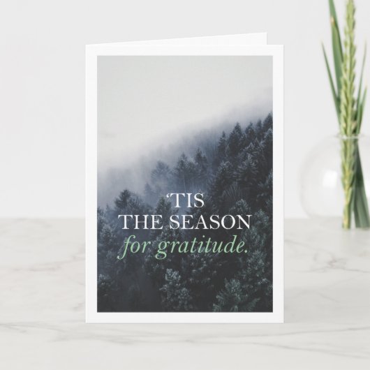 Dankbaarheid Bedrijf Vakantie Kaart (Voorkant)