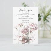 Dankbaarheid betuigen met Floral Bedankkaart (Staand voorkant)