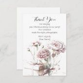 Dankbaarheid betuigen met Floral Bedankkaart (Voorkant / Achterkant)