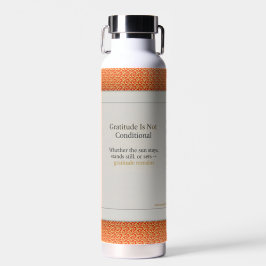 Dankbaarheid Blijft: aarden drinkware Mindful Waterfles
