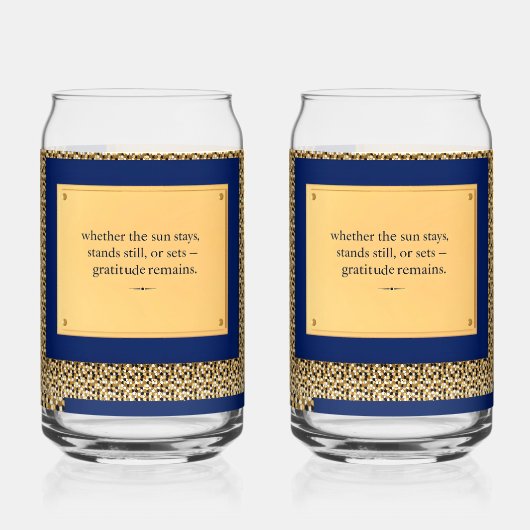 Dankbaarheid Blijft: Dankbaarheid Buiten de Klok V Blikvorm Glas (Voorkant)