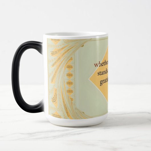 Dankbaarheid Blijft: Elke Ritme van het Leven Dank Magische Mok (Links)