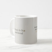 Dankbaarheid Blijft: Elke Ritme van het Leven Slur Koffiemok (Voorkant links)