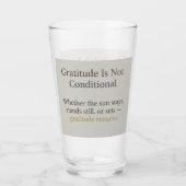 Dankbaarheid Blijft: Elke Ritme van L Mindful Slok Glas (Achterkant)