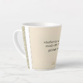 Dankbaarheid Blijft: Waar Je Ook Staat, Wees Dankb Latte Mok (Linkerhoek)