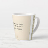 Dankbaarheid Blijft: Waar Je Ook Staat, Wees Dankb Latte Mok (Rechterhoek)