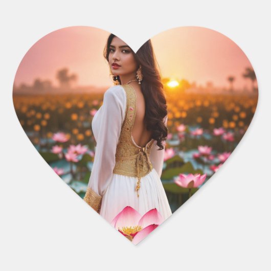 "Dankbaarheid bloesems: de stille Bedankt die in h Hart Sticker (Voorkant)