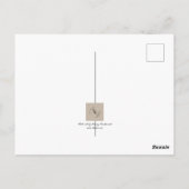 Dankbaarheid Blooms: Een Wilde Daisy Dank je Briefkaart (Achterkant)