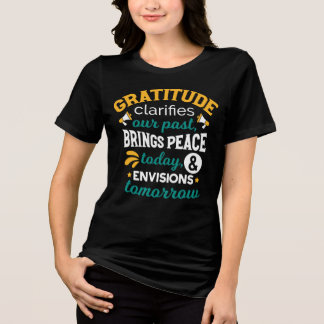 Dankbaarheid Brengt Vrede Vandaag – Positief Geloo Tri-Blend Shirt
