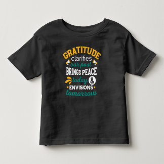 Dankbaarheid Brengt Vrede Vandaag – Positieve Gees Kinder Shirts