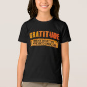 Dankbaarheid Familie Ontmoet Samen Thanksgiving Tri-Blend Shirt (Voorkant)