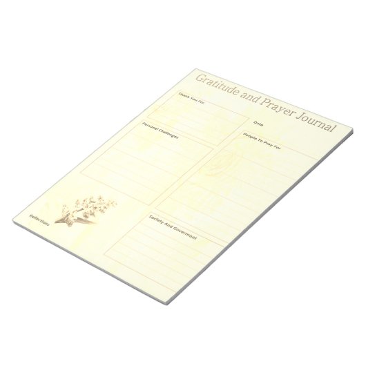 Dankbaarheid & Gebed Pagina's Bruin | Notitieblok (Schuin)