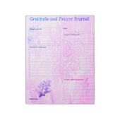 Dankbaarheid & Gebed Pagina's Roze Blauw | Notitieblok (Linkerzijde)