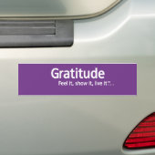 Dankbaarheid - Gedachte Vormers™ Bumpersticker (Op auto)