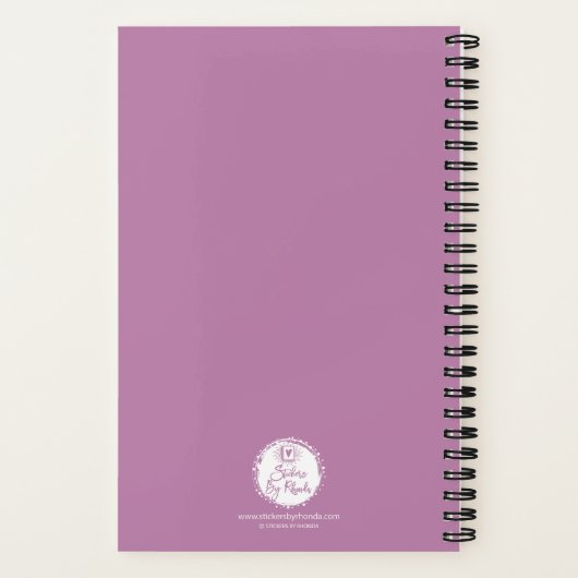 Dankbaarheid gedefinieerd (Mauve) Notitieboek (Achterkant)