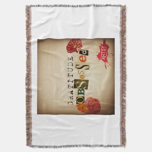 Dankbaarheid geobsedeerd deken (Voorkant Verticaal)