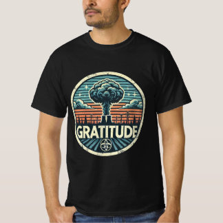 Dankbaarheid: Grafisch ontwerp oude kerncentrale T-shirt
