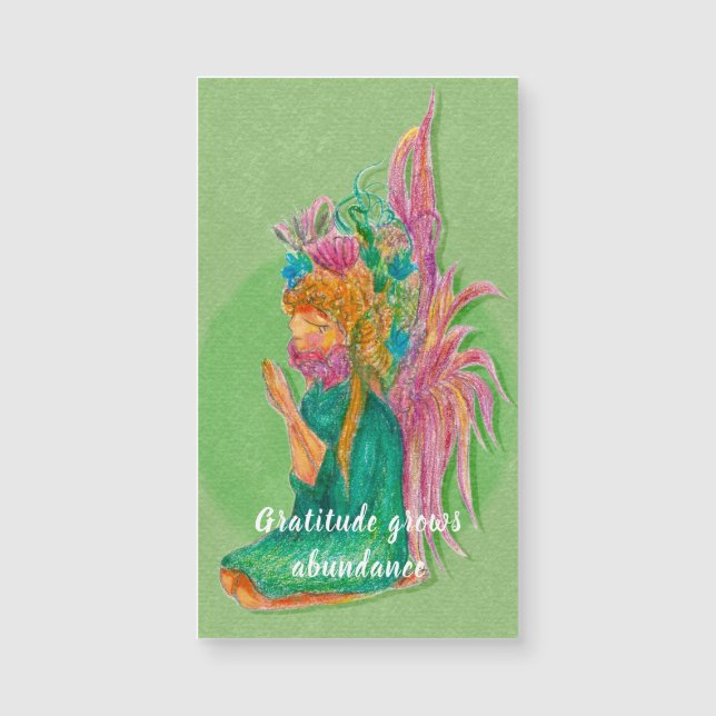 Dankbaarheid groeit overvloed magnetische Kaart (Voorkant)