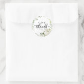 Dankbaarheid Groene Krans Thanksgiving Dinner Ronde Sticker (Tas)