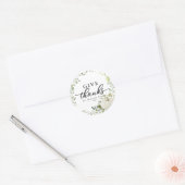 Dankbaarheid Groene Krans Thanksgiving Dinner Ronde Sticker (Envelop)