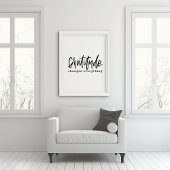 Dankbaarheid Hand Lettered Poster