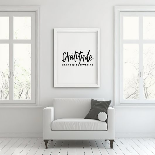 Dankbaarheid Hand Lettered Poster