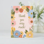 Dankbaarheid in elk woord: een oprechte dank u" bedankkaart (Staand voorkant)