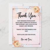 Dankbaarheid in Elke Blik Bedankkaart (Voorkant)