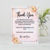 Dankbaarheid in Elke Blik Bedankkaart (Staand voorkant)