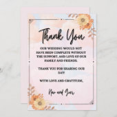 Dankbaarheid in Elke Blik Bedankkaart (Voorkant / Achterkant)