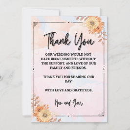 Dankbaarheid in Elke Blik Bedankkaart