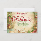 Dankbaarheid in Ink: een oprechte dank" Bedankkaart (Voorkant)