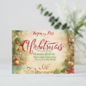 Dankbaarheid in Ink: een oprechte dank" Bedankkaart (Staand voorkant)