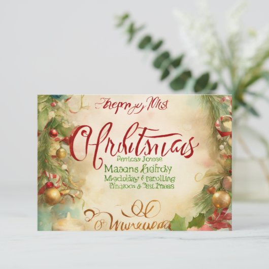 Dankbaarheid in Ink: een oprechte dank" Bedankkaart (Staand voorkant)