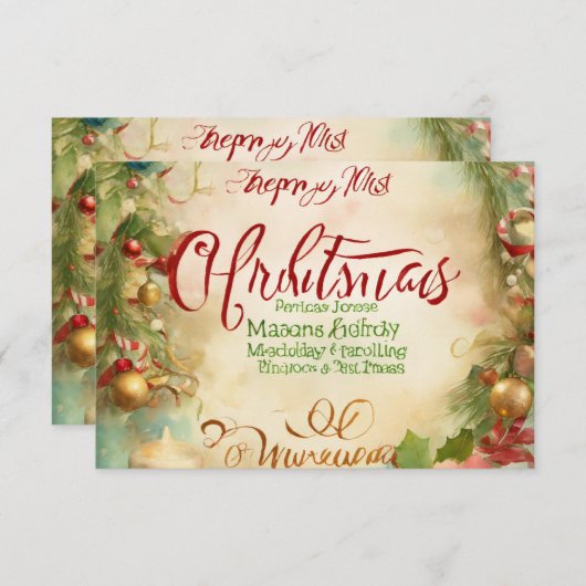 Dankbaarheid in Ink: een oprechte dank" Bedankkaart (Voorkant / Achterkant)