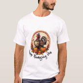 Dankbaarheid in Threads: Thanksgiving Day2024 T-Sh T-shirt (Voorkant)