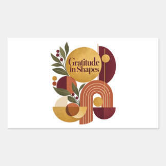 Dankbaarheid in Vormen Thanksgiving Stickers