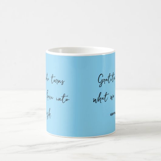 Dankbaarheid Inspirerend quote Mok (Center)