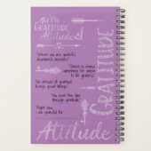Dankbaarheid is alles Chalk-stijl zwart & Paarse Planner (Achterkant)