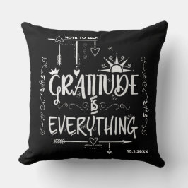 Dankbaarheid is alles 🖤 schoolbord kussen