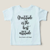 Dankbaarheid is de beste instelling Peuter t-shirt (Design voorkant)