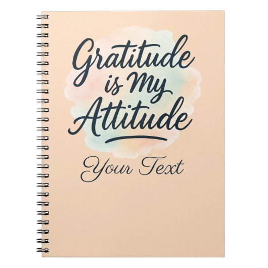 Dankbaarheid is mijn Waterverf  Notitieboek (Voorkant)