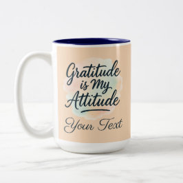 Dankbaarheid is mijn Waterverf  Tweekleurige Koffiemok