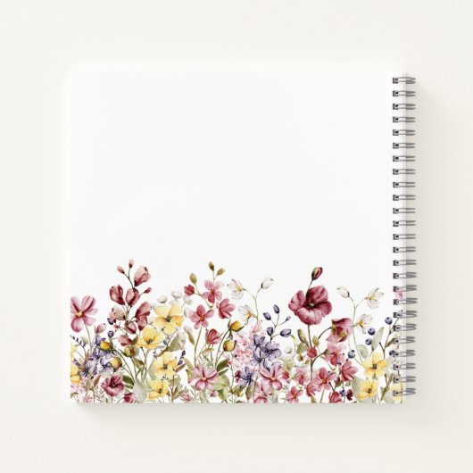 Dankbaarheid Journal Notitieboek Script Flowers Na (Achterkant)