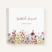Dankbaarheid Journal Notitieboek Script Flowers Na (Voorkant)